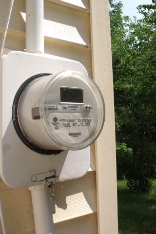 Electric Meter Box on House