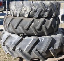 Unit #7- N-HOLL Old Tractor Tires & Rims-picture 1