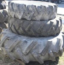 Unit #7- N-HOLL Old Tractor Tires & Rims- picture 2